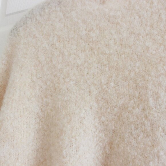 H&M Wool Blend Bouclé Cardigan in Cream - Picture 11 of 11